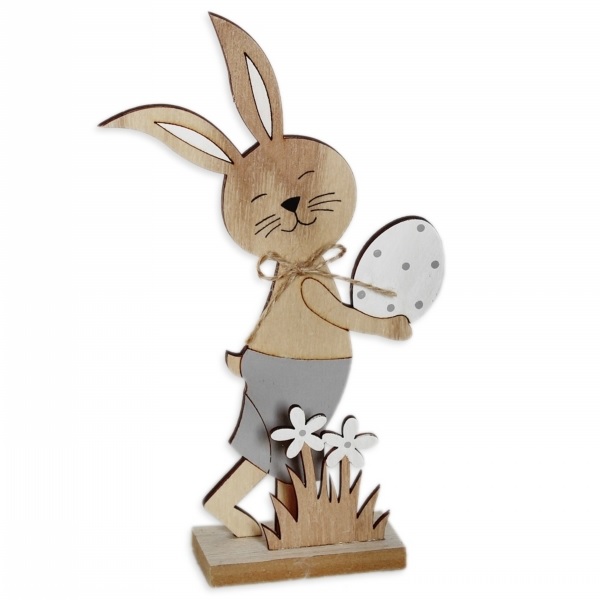 Zajíc dřevo 22,5cm natural